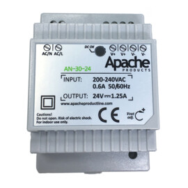 Apache Greyline DIN Rail voeding, 24V 1.25A