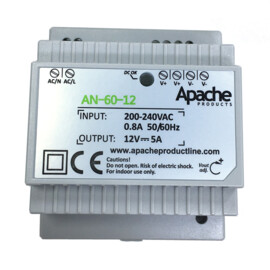 Apache Greyline DIN Rail powersupply, 12V 5A