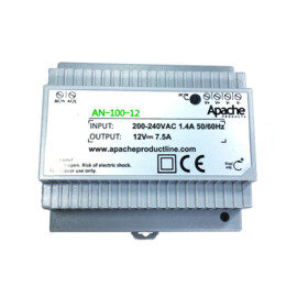 Apache Greyline DIN Rail powersupply, 12V 7.5A