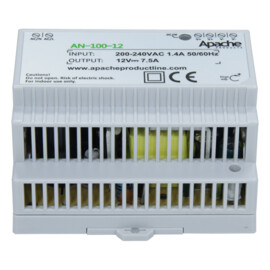 Apache Greyline DIN Rail voeding, 12V 7.5A