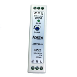 Apache Greyline Din-rail power supply, 24 V / DC, 1A, 20 W