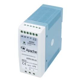 Apache Greyline Din-rail netvoeding, 24 V/DC, 2.5A, 60 W