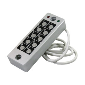 AC120-2R Anti-vandalism stand-alone  keypad with 2 relays for 120 users